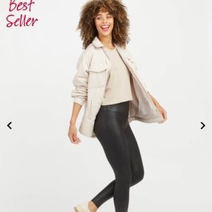 Faux leather Spanx Leggings , black color